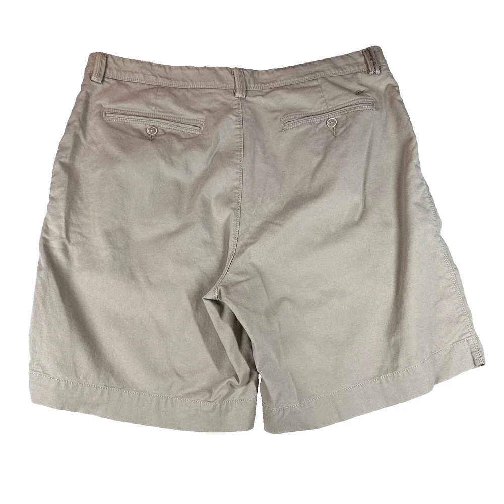 Tommy Bahama Shorts Mens 38 Khaki Beige Stretch Classic Chino Flat Front Casual - Picture 2 of 11